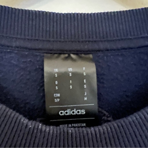 Adidas Black Sweatshirt Crew Neck Pullover - Picture 4 of 5